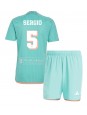 Inter Miami Sergio Busquets #5 Ausweichtrikot für Kinder 2024-25 Kurzarm (+ Kurze Hosen)